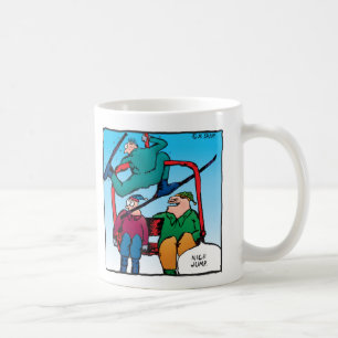 Netter Sprung! Skiers-Tasse Kaffeetasse