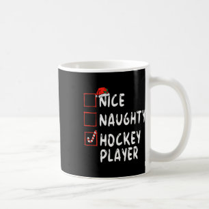 Netter unartiger Hockeyspieler Weihnachten Santa H Kaffeetasse