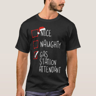 Netter unartiger Tankstellenmitarbeiter Listenarbe T-Shirt