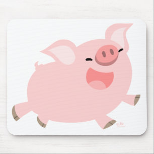 Nettes Cartoon-Schwein mousepad