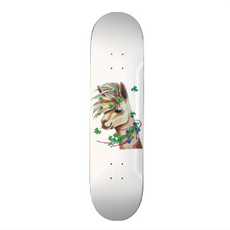 nettes Frühlingslama Skateboard