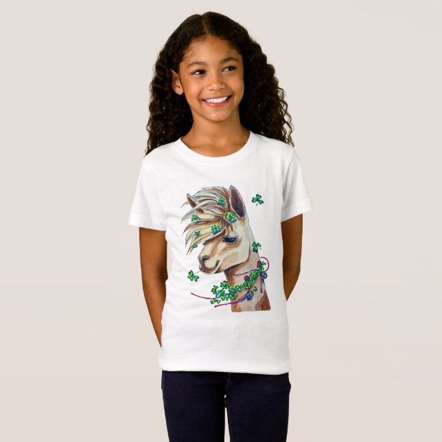 nettes Frühlingslama T-Shirt (Vorne ganz)