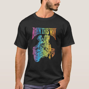Nettes Geborenes Design in Rainbow Color T - Shirt