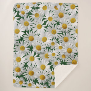 Nettes, helles Gänseblümchen Sherpadecke