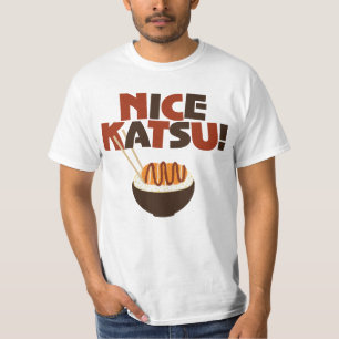 Nettes Katsu! Katsudon Grafik-Shirt T-Shirt