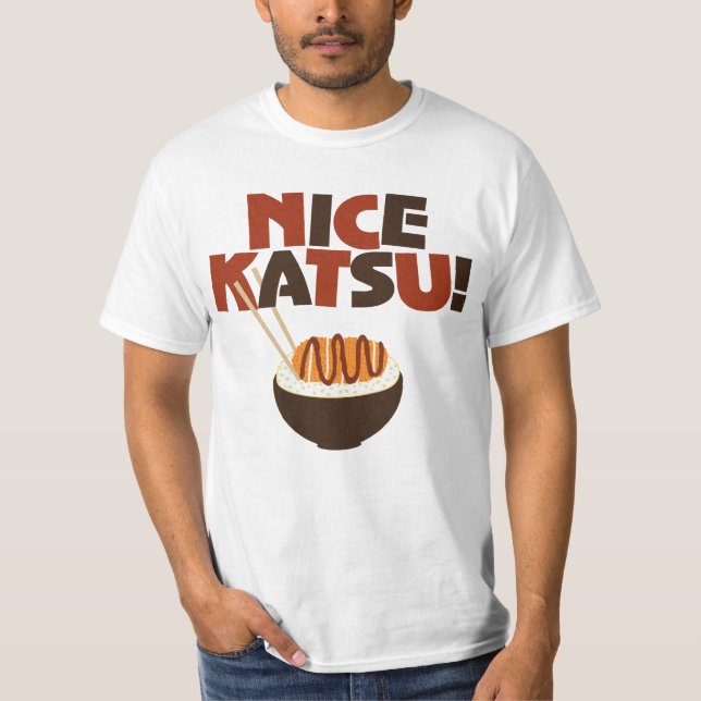 Nettes Katsu! Katsudon Grafik-Shirt T-Shirt (Vorderseite)