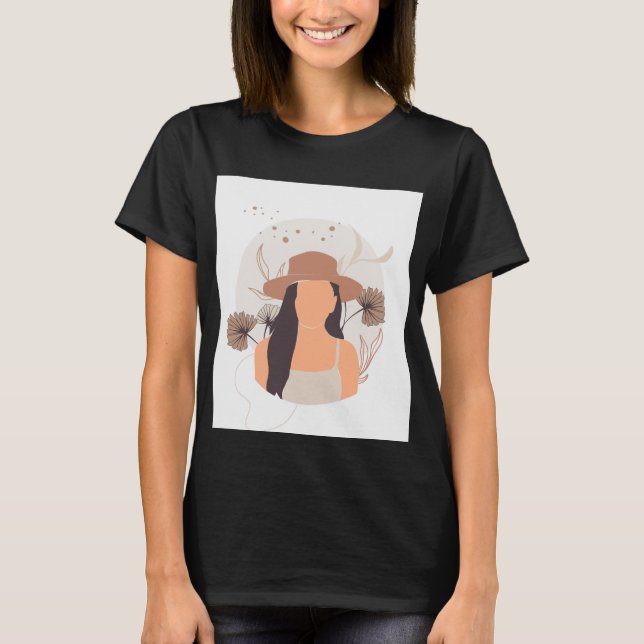 nettes Mädchenfoto T-Shirt (Vorderseite)