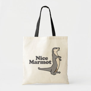 Nettes Murmeltierfrettchen Tragetasche