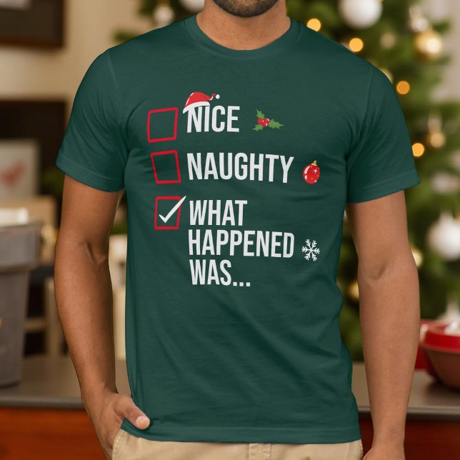 Nettes, schwaches Geschehen war Weihnachten T-Shirt (Von Creator hochgeladen)