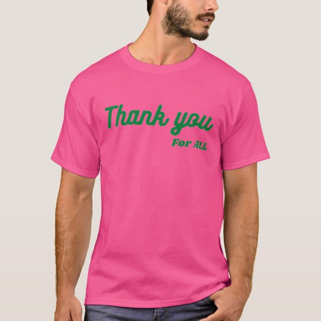 nettes Shirt danke Original Classic tee (Vorderseite)