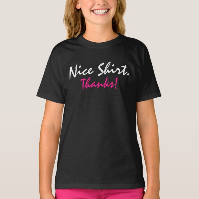 Nettes Shirt. Danke! T-Shirt (Vorderseite)