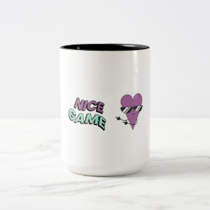 Nettes Spiel Gaming Herz Keramikbecher Zweifarbige Tasse