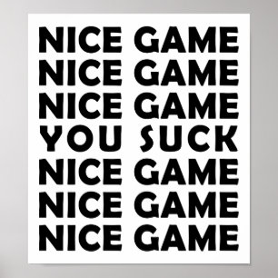 Nettes Spiel Lustiges Poster
