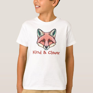 Nettes und cleveres Fuchs T-Shirt für Kinder zum A