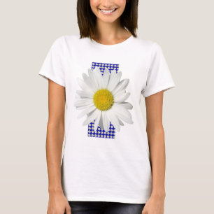 Nettes weißes Gänseblümchen-Shirt T-Shirt