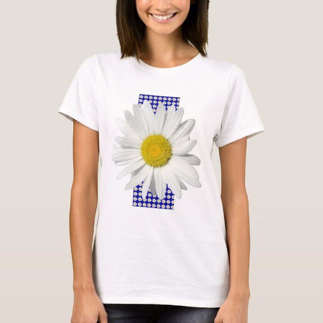 Nettes weißes Gänseblümchen-Shirt T-Shirt (Vorderseite)
