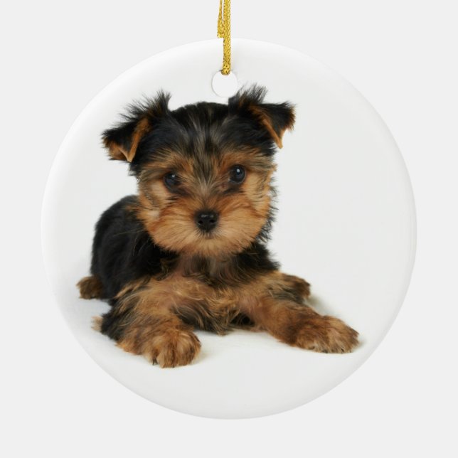 Nettes yorkie keramikornament (Hinten)