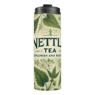 Nettle Tee Design AI Art Thermosbecher