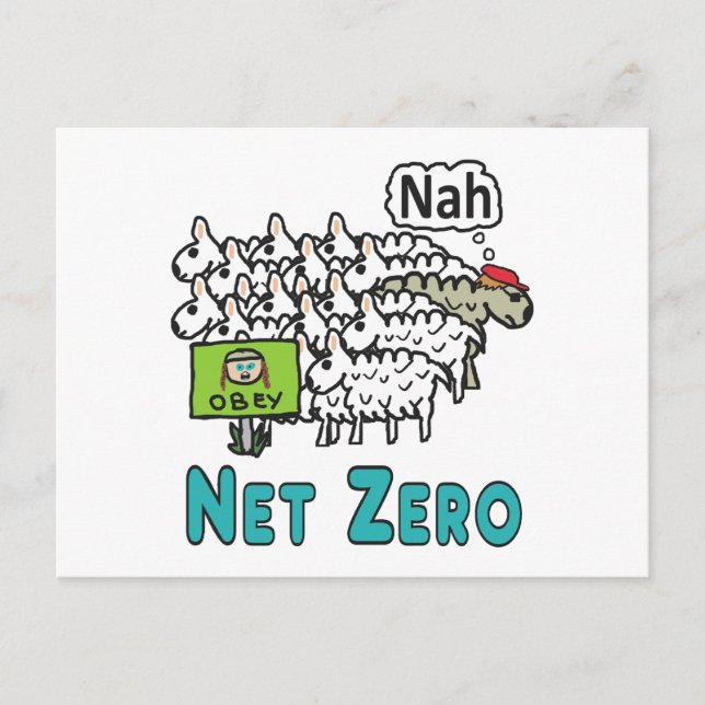 Netto Null Postkarte (Vorderseite)