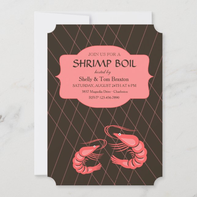 Nettoeinladung von Fischern Einladung (Vorderseite)