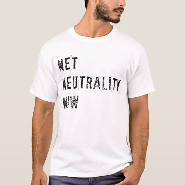 Nettoneutralität jetzt (Licht) T-Shirt (Vorderseite)