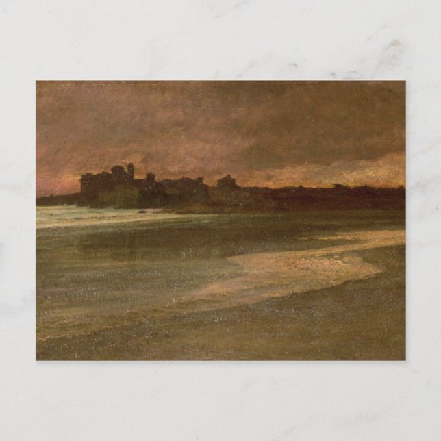 Nettuno, Abend am Strand Postkarte (Vorderseite)