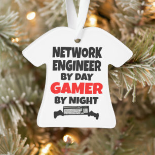 Network Engineer by Day Gamer by Night Ornament