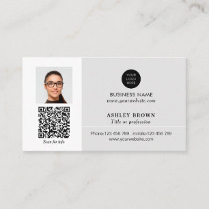 Networking Real Anwesen QR Code beruflich Foto Visitenkarte