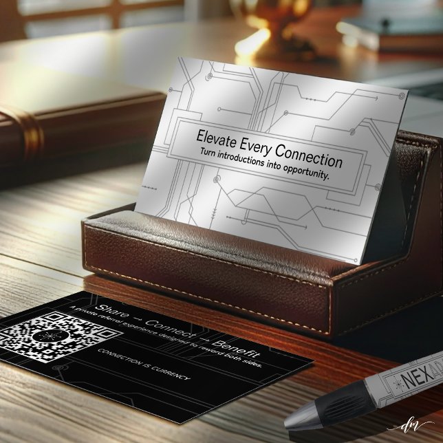 Networking Referral Card (Premium business card displayed for confident, professional networking success.)