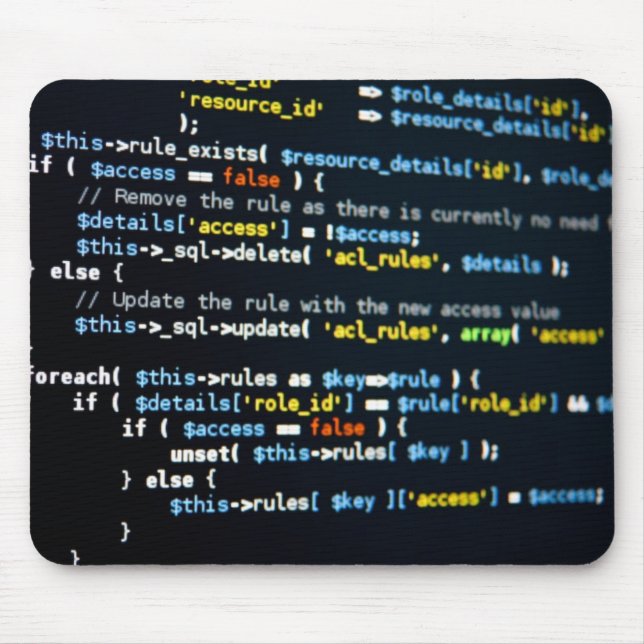 Netz-Code Mousemat Mousepad (Vorne)