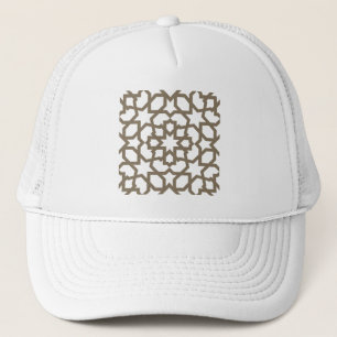 Netz Farbe Gold des Mosaiks der marokkanischen Truckerkappe