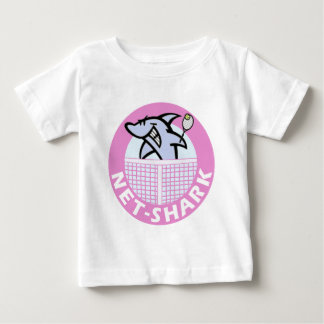 Netz-Haifisch-rosa Baby T-shirt