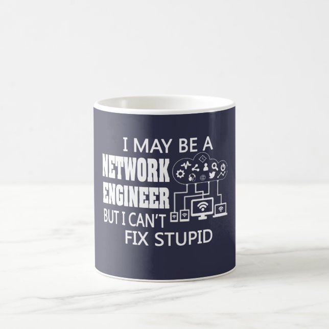 Netz-Ingenieur Kaffeetasse (Mittel)