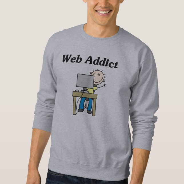 Netz-Süchtiger Sweatshirt (Vorderseite)