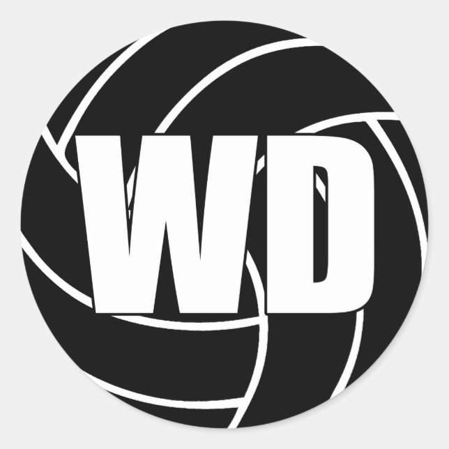 Netzball Wing Defense, WD, Netball Team Stickers (Vorderseite)