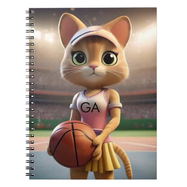 Netzballkatze, weiblich notizblock (Vorderseite)