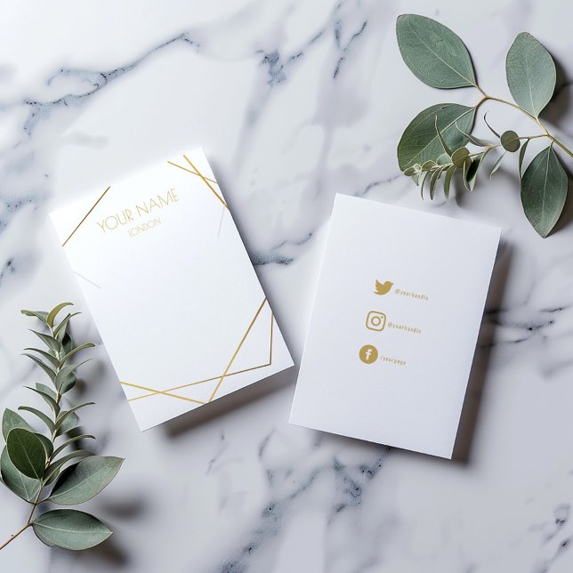 Netzklammer, Armband-Grafikkarte mit sozialen Symb (Gold geometric frame, simple and modern necklace or bracelet display holder)