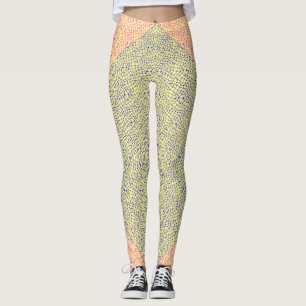 Netzmuster 05 Indigogelbe BG Leggings