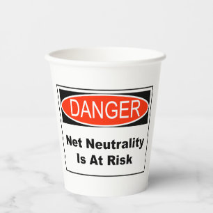 Netzneutralität ist in Gefahr Pappbecher