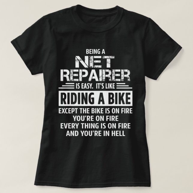 Netzreparatur T-Shirt (Design vorne)