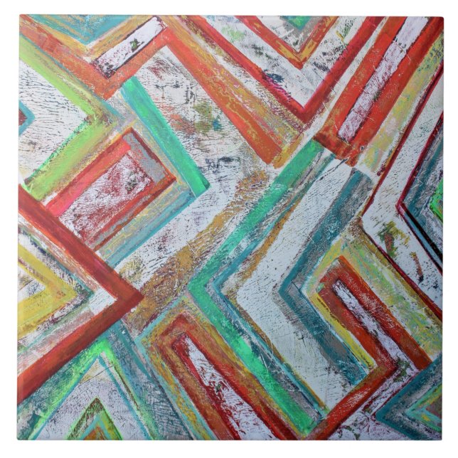 Netzwerk 6 x 6 Keramik Tile Fliese (Vorderseite)