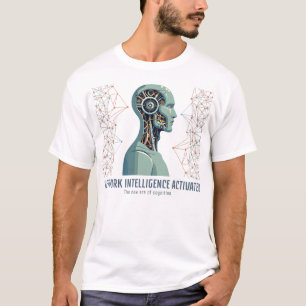 Netzwerk-Intelligenz aktiviert - Futuristischer Ro T-Shirt
