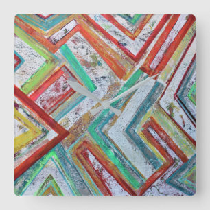 Netzwerksäulenuhr Quadratische Wanduhr