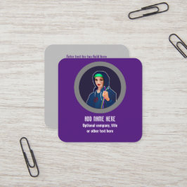 Netzwerksicherheit und Pen-Test - Ingenieurin Quadratische Visitenkarte