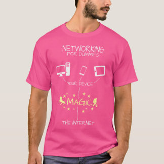 Netzwerktechniker Magisches Internet Lustig T-Shirt