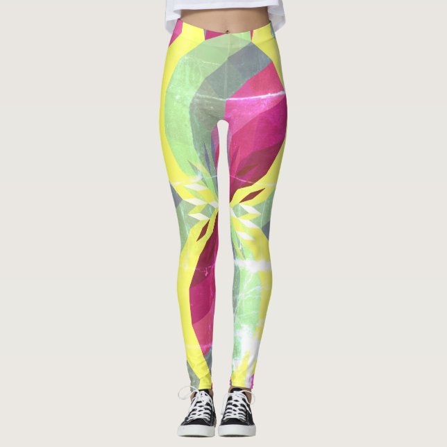 Neu, aber sieht abgenutzt aus leggings (Vorderseite)