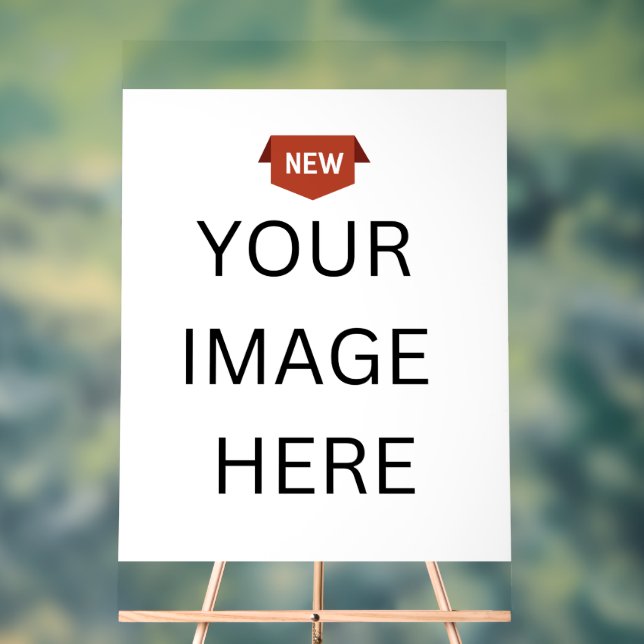 NEU! Acrylzeichen 24" x 36" - kundenspezifisch Acrylschild (Neutral)