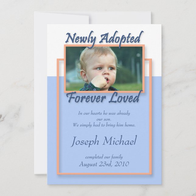 Neu Adoptiert, Forever Loved ~ Ankündigungen (Vorderseite)