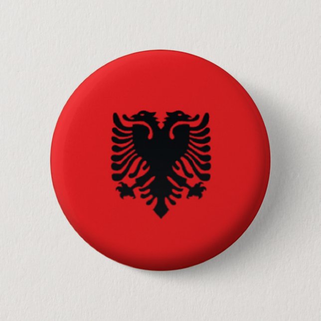 NEU! - ALBANIENBUTTON - ABZEICHEN BUTTON (Vorderseite)