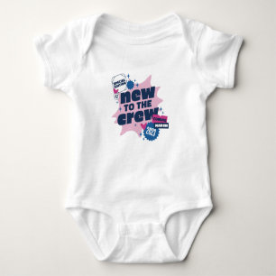 Neu an der Crew Baby Ankündigung Baby Strampler